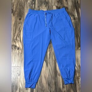 Med Couture Peaches Scrub Bottoms in Ceil Blue